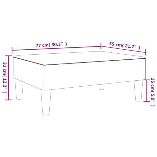 Tabure crni 77x55x31 cm od umjetne kože - Crna 1 Cijena
