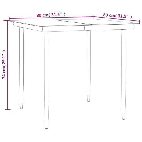 Vrtna garnitura - 3-dijelni vrtni blagovaonski set od poliratana s jastucima bež - Bež 80 x 80 x 74 cm 2 Cijena