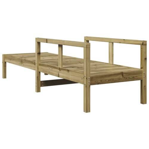 Ležaljka za sunčanje 199,5x62x55 cm od impregnirane borovine - Prirodno impregnirano 1 Cijena