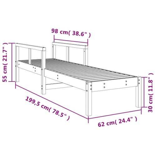 Ležaljka za sunčanje 199,5x62x55 cm od impregnirane borovine - Prirodno impregnirano 1 Cijena