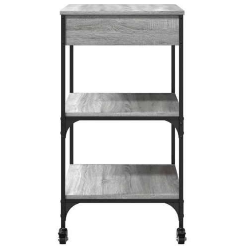 Kuhinjska kolica boja hrasta 60x48x89,5 cm konstruirano drvo - Sivi hrast sonoma Cijena