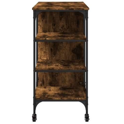 Kuhinjska kolica boja hrasta 100x45x89,5 cm konstruirano drvo - Dimljeni hrast Cijena