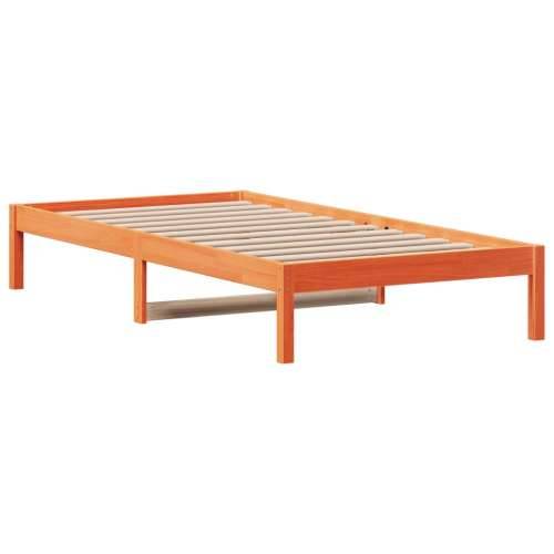Dnevni krevet bez madraca voštano smeđi 90 x 200 cm od borovine - Voštano smeđa 90 x 200 cm Cijena