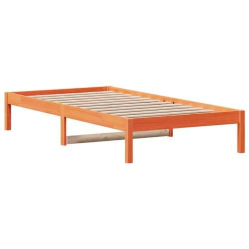 Dnevni krevet bez madraca voštano smeđi 90 x 200 cm od borovine - Voštano smeđa 90 x 200 cm Cijena