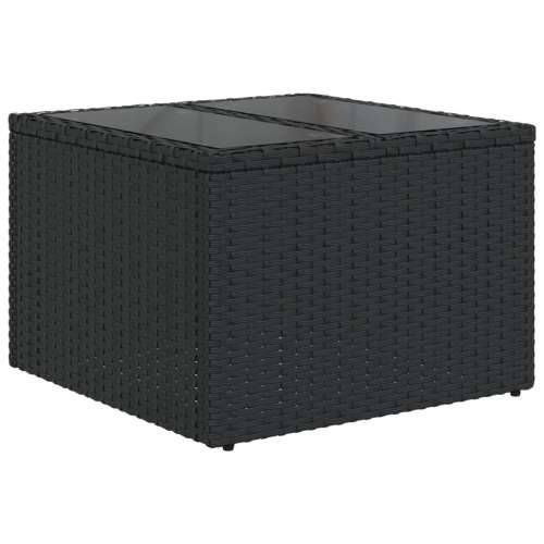 Vrtna garnitura - 9-dijelni set vrtnih sofa s jastucima crni od poliratana - Crna Bez stola 1 Cijena