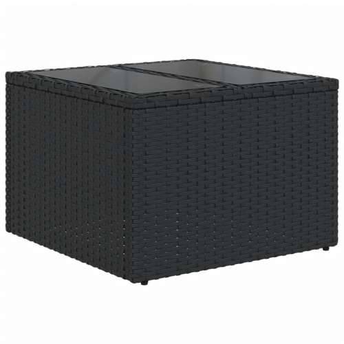 Vrtna garnitura - 10-dijelni set vrtnih sofa s jastucima crni od poliratana - Crna Bez stola 1 Cijena