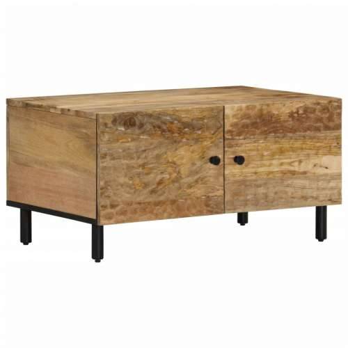Stolić za kavu 80 x 50 x 40 cm od masivnog drva manga - Prirodna 1 masivno drvo manga Cijena