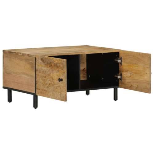 Stolić za kavu 80 x 50 x 40 cm od masivnog drva manga - Prirodna 1 masivno drvo manga Cijena