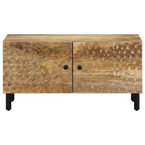 Stolić za kavu 80 x 50 x 40 cm od masivnog drva manga - Prirodna 1 masivno drvo manga Cijena