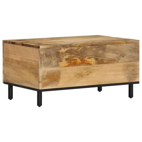 Stolić za kavu 80 x 50 x 40 cm od masivnog drva manga - Prirodna 1 masivno drvo manga Cijena