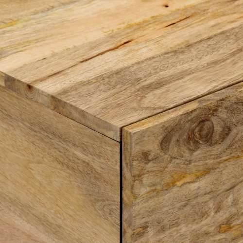 Stolić za kavu 80 x 50 x 40 cm od masivnog drva manga - Prirodna 1 masivno drvo manga Cijena