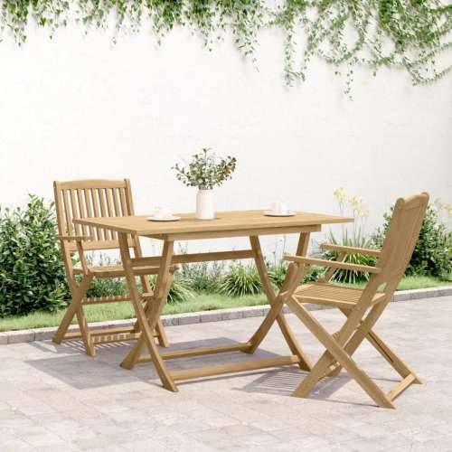 Sklopivi vrtni stol 120 x 70 x 75 cm od masivnog drva bagrema - Svjetlosmeđa 120 x 70 x 75 cm 1 Cijena