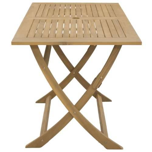 Sklopivi vrtni stol 120 x 70 x 75 cm od masivnog drva bagrema - Svjetlosmeđa 120 x 70 x 75 cm 1 Cijena