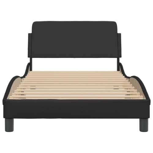 Okvir za krevet s uzglavljem crni 100x200 cm od umjetne kože Crna 100 x 200 cm Cijena