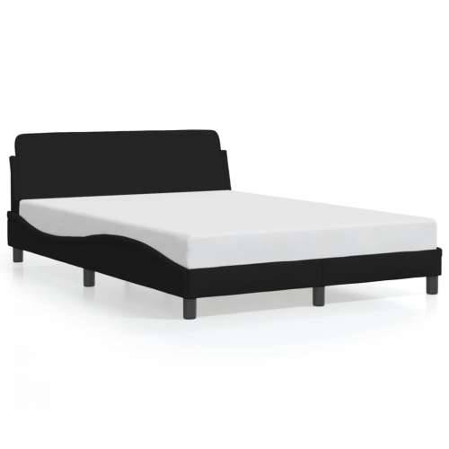 Okvir za krevet bez madraca crni 140 x 190 cm od tkanine - Crna 140 x 190 cm Cijena