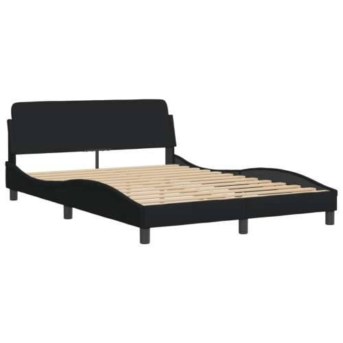 Okvir za krevet bez madraca crni 140 x 190 cm od tkanine - Crna 140 x 190 cm Cijena