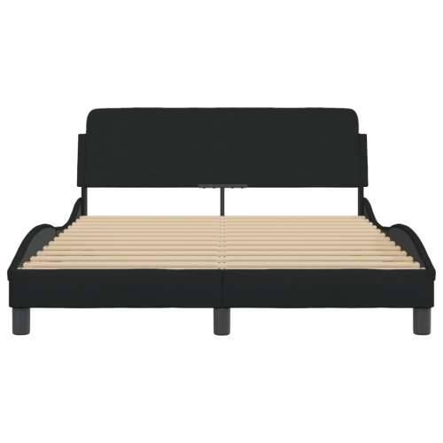 Okvir za krevet bez madraca crni 140 x 190 cm od tkanine - Crna 140 x 190 cm Cijena