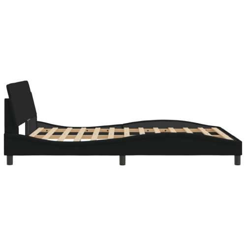 Okvir za krevet bez madraca crni 140 x 190 cm od tkanine - Crna 140 x 190 cm Cijena