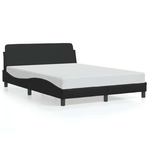 Okvir za krevet s uzglavljem crni 140x190 cm od umjetne kože - Crna 140 x 190 cm Cijena