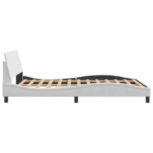 Okvir za krevet s uzglavljem crni 140x190 cm od umjetne kože - Crna 140 x 190 cm Cijena