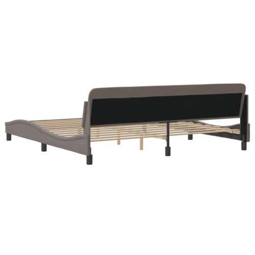 Okvir za krevet bez madraca smeđesivi 200x200 cm od tkanine - Sivo-smeđa 200 x 200 cm Cijena