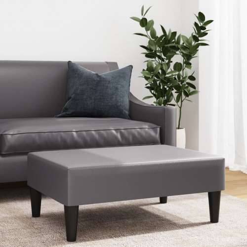 Tabure sivi 77x55x31 cm od umjetne kože - Siva 1 Cijena