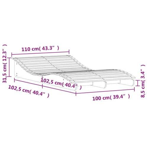 Ležaljka za sunčanje 205 x 110 x 31,5 cm od masivne duglazije Prirodni douglas 205 x 110 x 31.5 cm 1 Cijena