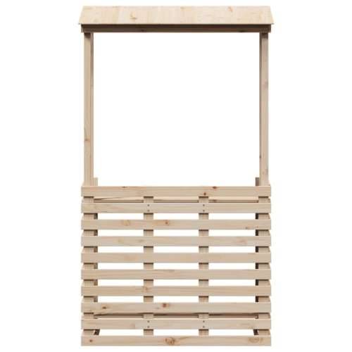 Vanjski barski stol s krovom 112,5 x 57 x 195,5 cm masivno drvo - Prirodna boja bora 112,5 x 57 x 195,5 cm 1 Cijena