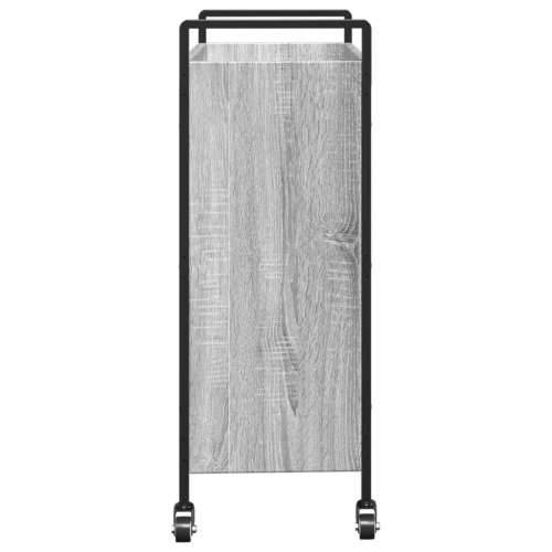 Kuhinjska kolica siva boja hrasta 70x30x82 cm konstruirano drvo - Sivi hrast sonoma Cijena