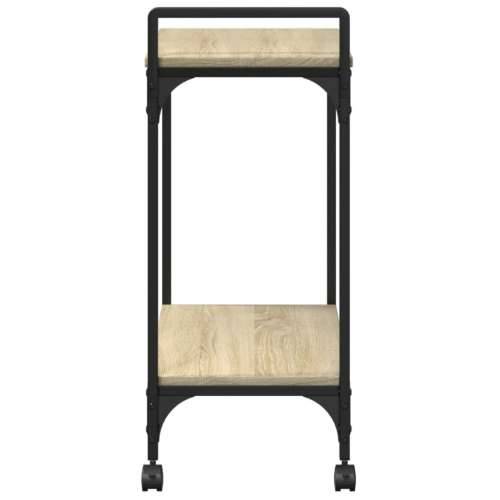Kuhinjska kolica boja hrasta 60,5x31x72,5 cm konstruirano drvo - sonoma hrast Cijena