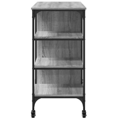 Kuhinjska kolica boja hrasta 100x45x89,5 cm konstruirano drvo - Sivi hrast sonoma Cijena