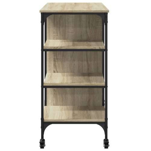 Kuhinjska kolica boja hrasta 100x45x89,5 cm konstruirano drvo - sonoma hrast Cijena