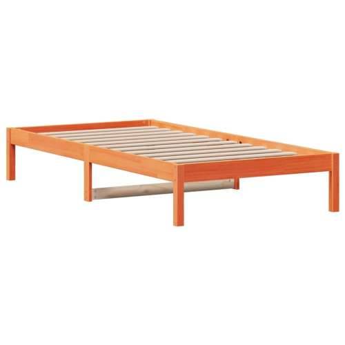 Dnevni krevet bez madraca voštano smeđi 80 x 200 cm od borovine - Voštano smeđa 80 x 200 cm Cijena