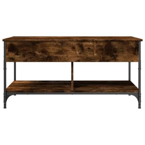 Stolić za kavu boja hrasta 100 x 50 x 50 cm od drva i metala - Dimljeni hrast 1 100 cm Cijena