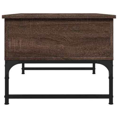 Stolić za kavu smeđa boja hrasta 70x50x40 cm od drva i metala - Smeđi hrast 1 70 cm Cijena