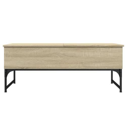 Stolić za kavu boja hrasta sonome 100x50x40 cm od drva i metala sonoma hrast 1 100 cm Cijena