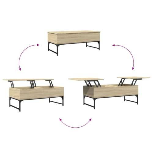 Stolić za kavu boja hrasta sonome 100x50x40 cm od drva i metala sonoma hrast 1 100 cm Cijena