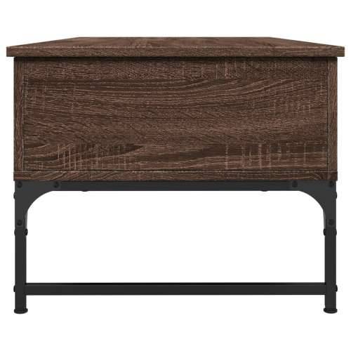 Stolić za kavu smeđa boja hrasta 100 x 50 x 40 cm drvo i metal - Smeđi hrast 1 100 cm Cijena