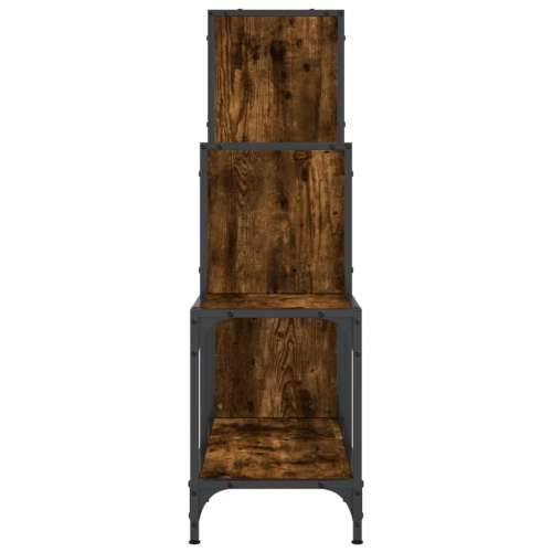 Regal za knjige boja hrasta 92 x 30 x 102 cm od drva i metala Dimljeni hrast 1 102 cm 92 cm Cijena