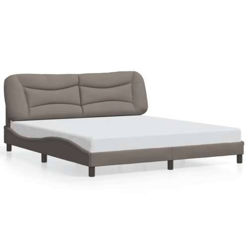 Okvir kreveta s LED-om bez madraca Taupe 180x200 cm tkanina - Sivo-smeđa 180 x 200 cm Cijena