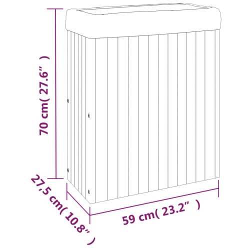 Vrtna sadilica 59 x 27,5 x 70 cm od masivnog bagremovog drva - 59 x 27.5 x 70 cm 1 Cijena