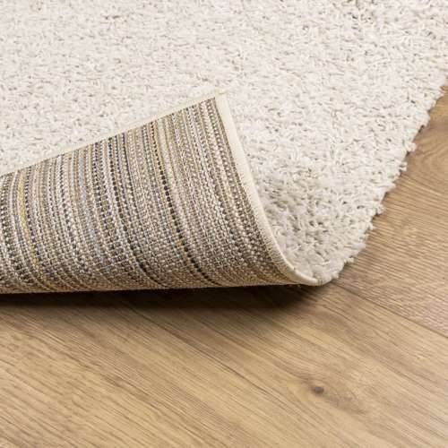 Čupavi tepih PAMPLONA visoka vlakna moderni krem 160 x 160 cm - Krema 160 x 160 cm Cijena