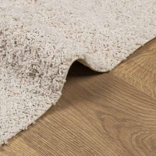 Čupavi tepih PAMPLONA visoka vlakna moderni krem 160 x 160 cm - Krema 160 x 160 cm Cijena