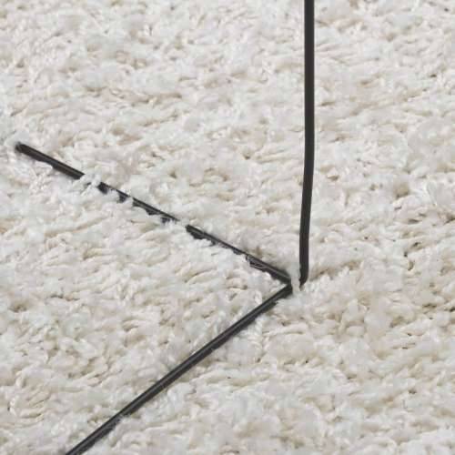 Čupavi tepih PAMPLONA visoka vlakna moderni krem 160 x 160 cm - Krema 160 x 160 cm Cijena