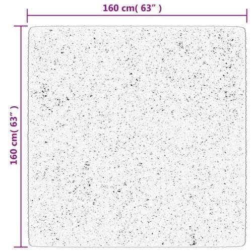 Čupavi tepih PAMPLONA visoka vlakna moderni krem 160 x 160 cm - Krema 160 x 160 cm Cijena