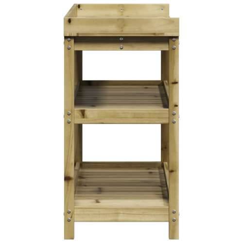 Stol za sadnju s policama 108x45x86,5 cm impregnirana borovina - Prirodno impregnirano 108 x 45 x 86,5 cm 1 Cijena