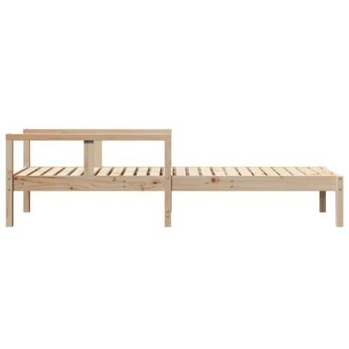 Ležaljka za sunčanje 199,5 x 62 x 55 cm od masivne borovine - Prirodna boja bora 1 Cijena