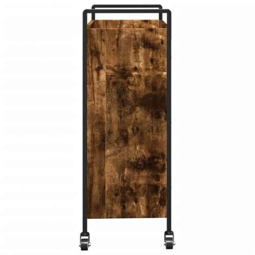 Kuhinjska kolica boja hrasta 70 x 30 x 82 cm konstruirano drvo - Dimljeni hrast Cijena