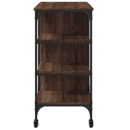 Kuhinjska kolica boja hrasta 100x45x89,5 cm konstruirano drvo - Smeđi hrast Cijena