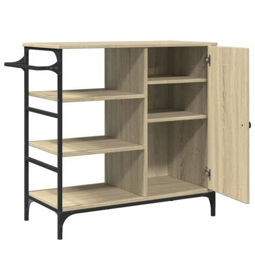 Kuhinjska kolica boja hrasta 87,5x38,5x84,5cm konstruirano drvo - sonoma hrast Cijena